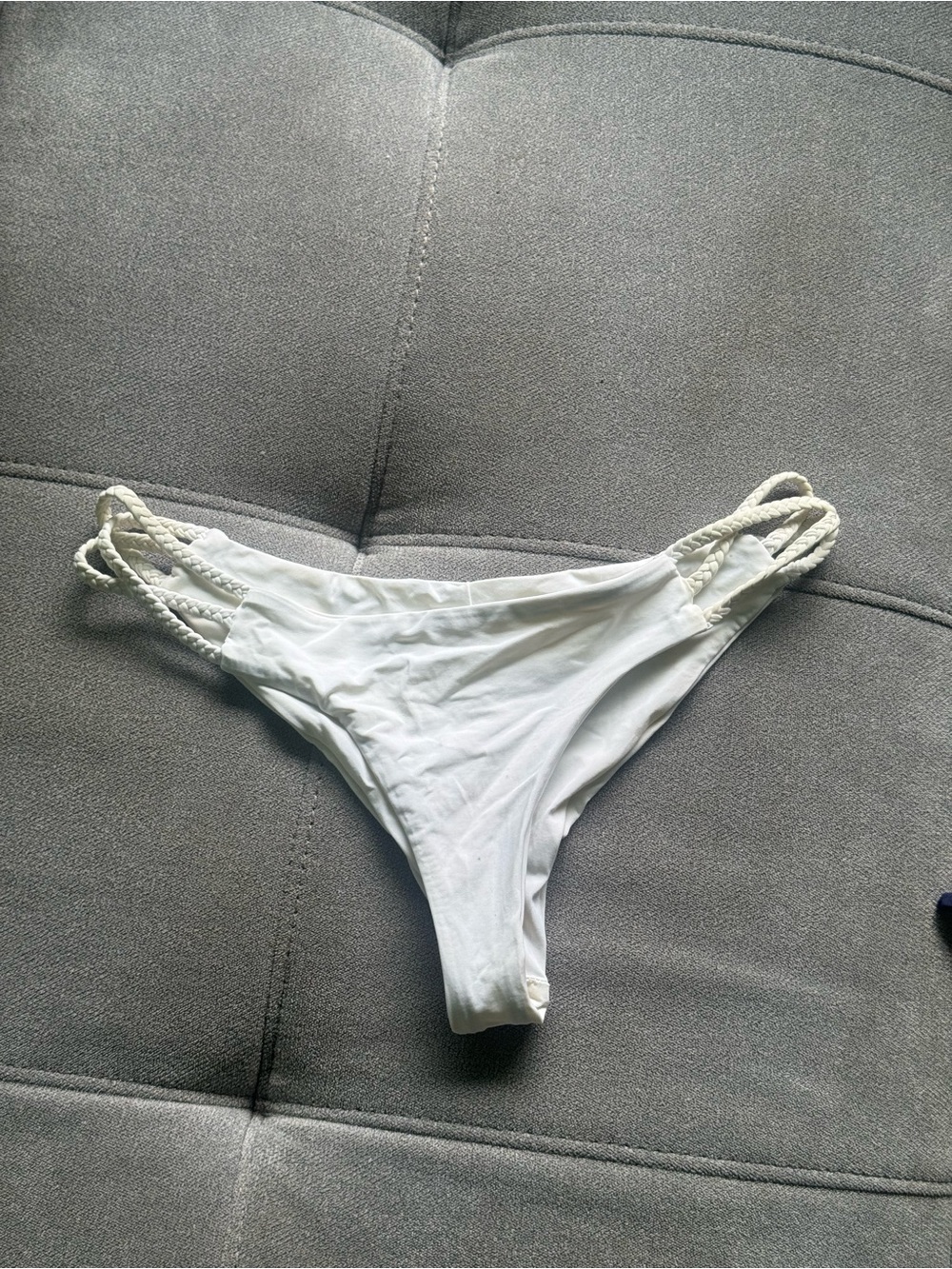 Frankies Bikinis Women's White Bikini bottoms